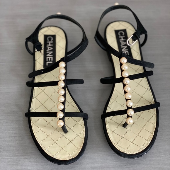 CHANEL Shoes - Chanel Pearl Sandals